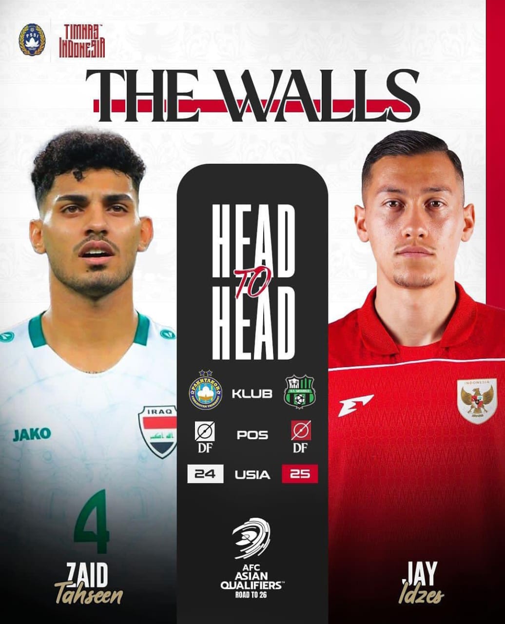 gambar poster pertandingan Duel Panas Indonesia vs Irak