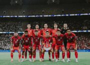 Skuad Timnas Indonesia berfoto jelang laga melawan Irak