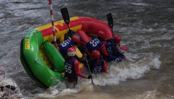 Cuaca Ekstrem, Babak Kualifikasi Arung Jeram Porprov 2025 di Semarang Berlangsung Ketat
