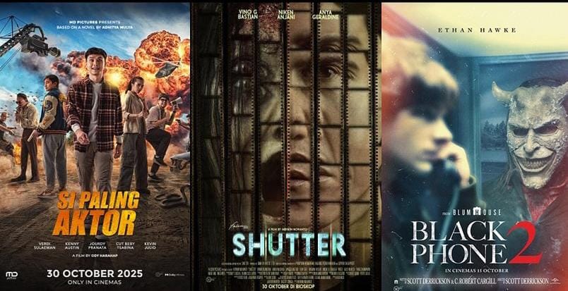 Deretan Poster Film yang Tayang di Bioskop Akhir Oktober 2025