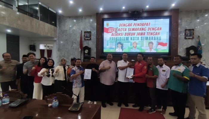 Temui Dewan, Serikat Buruh Desak UMK Kota Semarang 2026 Naik Jadi Rp4,1 Juta