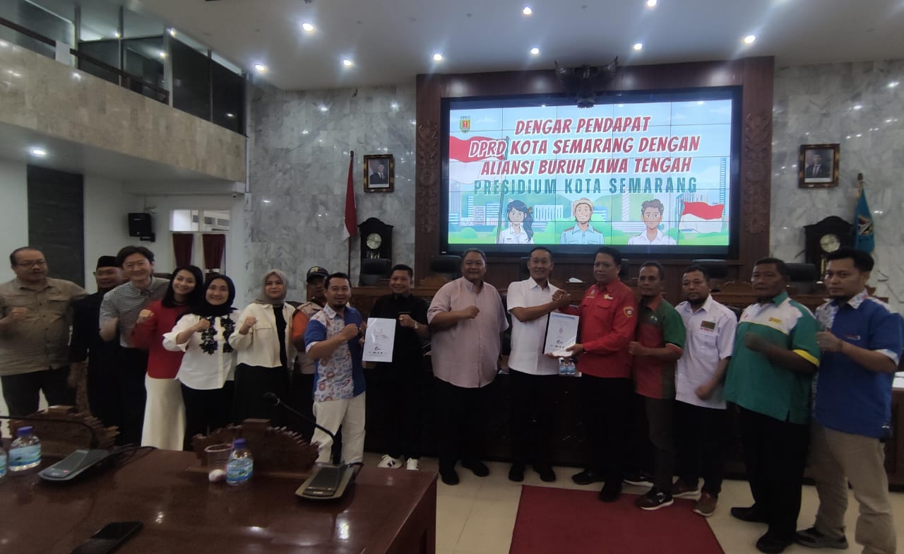 Temui Dewan, Serikat Buruh Desak UMK Kota Semarang 2026 Naik Jadi Rp4,1 Juta