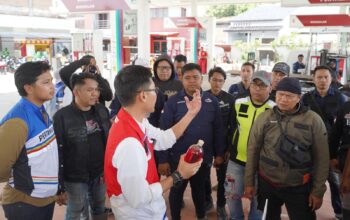 Komunitas Motor Semarang Ikut Cek SPBU Terdampak Banjir dan Rasakan Pertamax Green