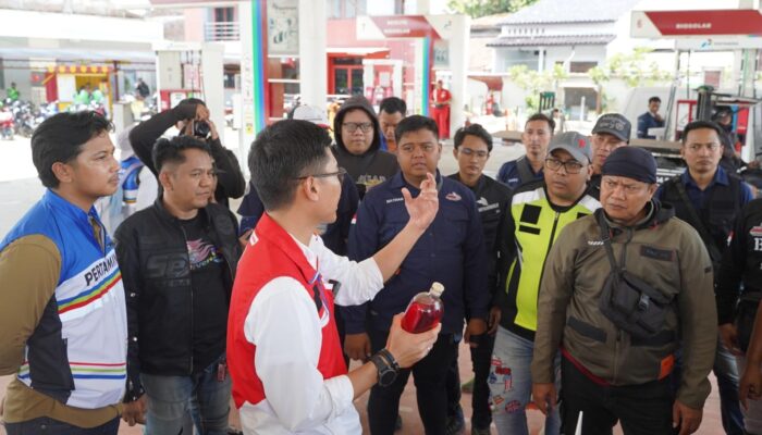 Komunitas Motor Semarang Ikut Cek SPBU Terdampak Banjir dan Rasakan Pertamax Green