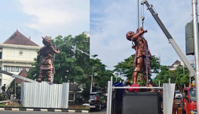 Patung Bima dan Srikandi Percantik Jalan Pahlawan Semarang, Bakal Diresmikan Saat Festival Wayang
