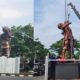 Patung Bima dan Srikandi Percantik Jalan Pahlawan Semarang, Bakal Diresmikan Saat Festival Wayang