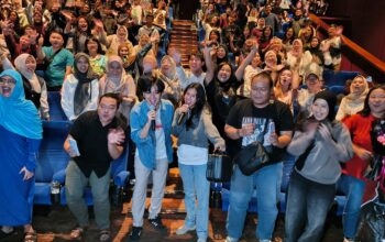 Angga Yunanda dan Shenina Cinnamon Disambut Meriah di Gala Premiere Dopamin Semarang