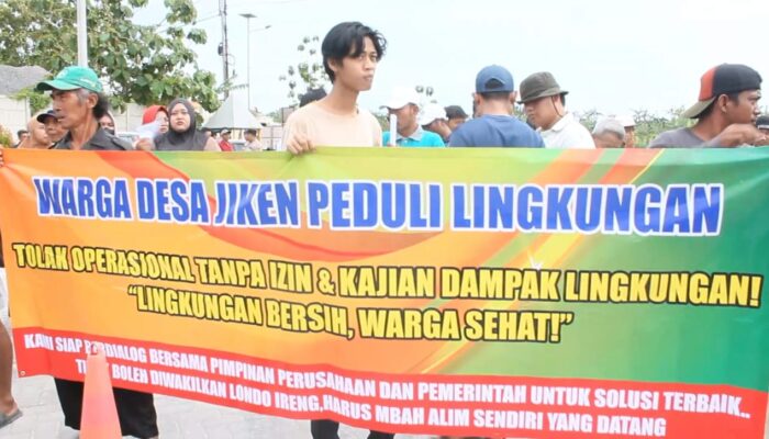 Puluhan Warga Blora Geruduk Pabrik Tambang PT Pentawira, Tuntut Kompensasi Dampak Lingkungan