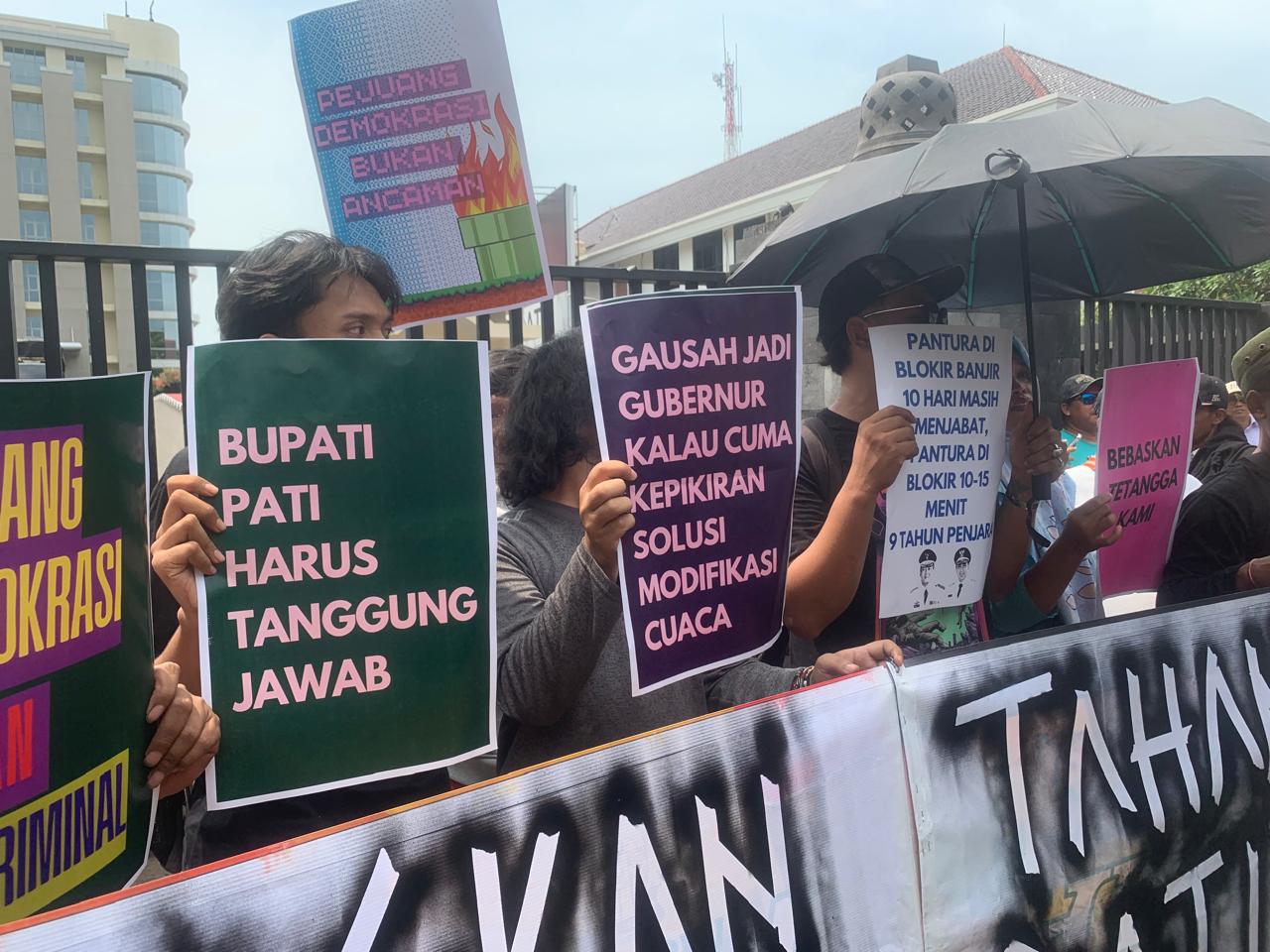 pati demo di polda jateng
