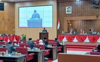 Rapat Paripurna DPRD Kabupaten Semarang, di gedung DPRD Kabupaten Semarang, Jumat 28 November 2025. (Bowo Pribadi/beritajateng.tv)