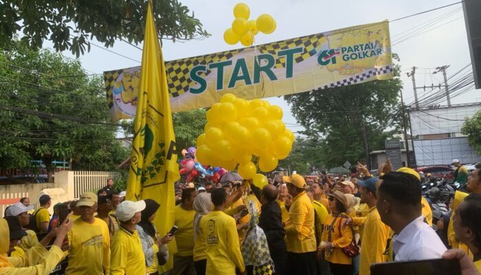 Rayakan HUT ke-61, Golkar Jateng Gelar Yellow Fun Walk, Mohammad Saleh: Dorong Budaya Hidup Sehat