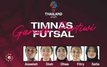 Poster Pemain Timnas Futsal Putri yang Berlaga di SEA Games 2025 Thailand
