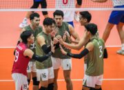 Pertandingan Semifinal Timnas Indonesia lawan Vietnam. ((X/@dly_volleyball))