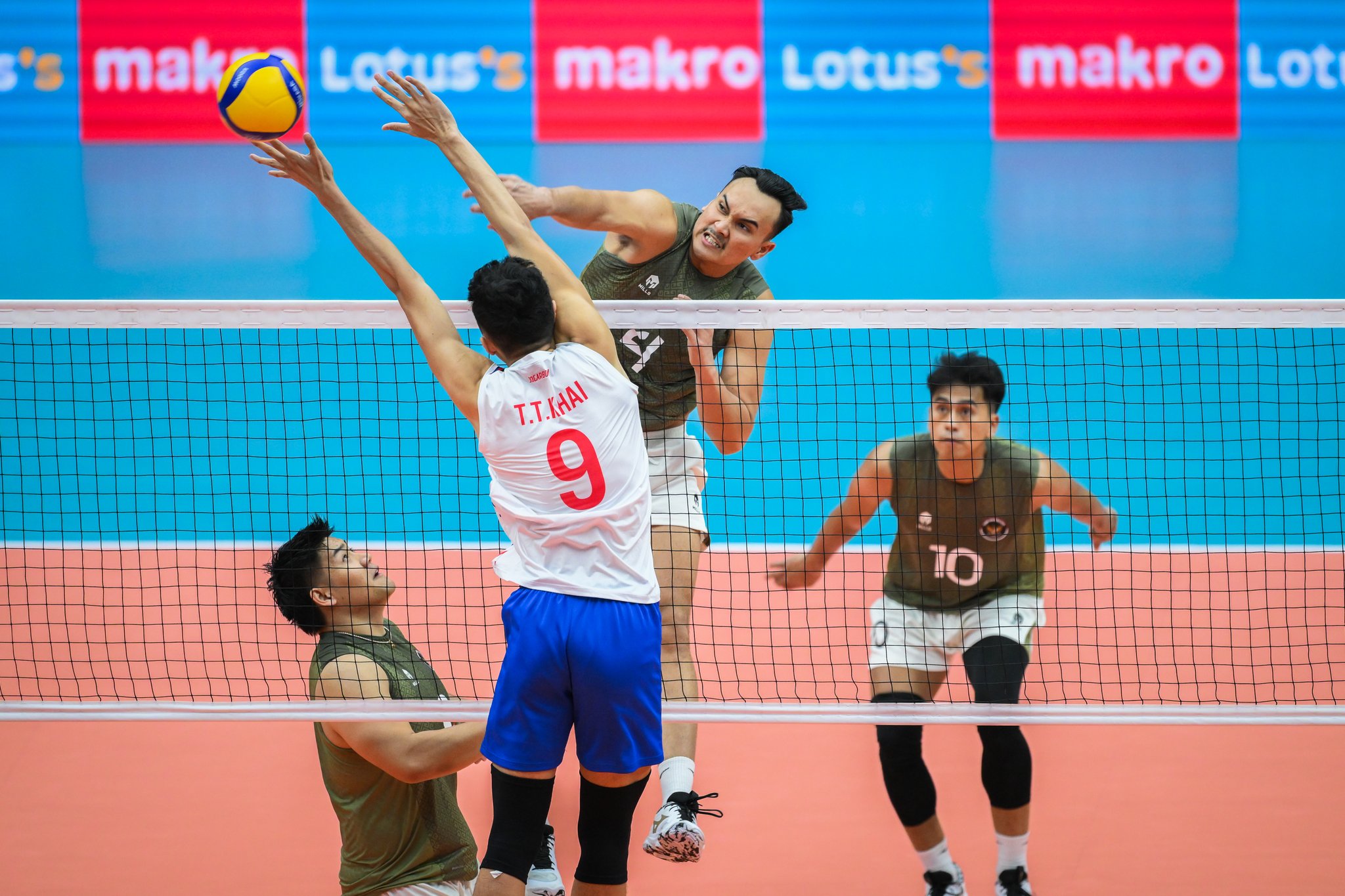 Pertandingan Semifinal Timnas Indonesia lawan Vietnam. ((X/@dly_volleyball))