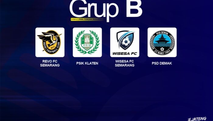 Jadwal Laga Grup B Liga 4 Jateng 2025/2026: Revo FC Semarang, PSIK Klaten, Wisesa FC, dan PSD Demak