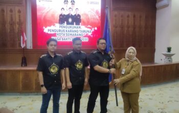 Resmi Dikukuhkan, Karang Taruna Kota Semarang Siap Jadi Garda Terdepan Tangani Masalah Sosial