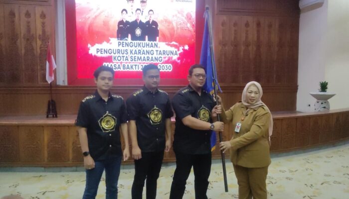 Resmi Dikukuhkan, Karang Taruna Kota Semarang Siap Jadi Garda Terdepan Tangani Masalah Sosial