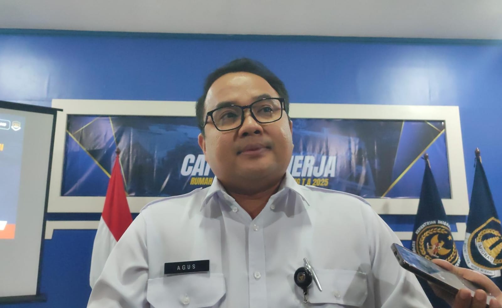 Kepala Rumah Detensi Imigrasi (Rudenim) Semarang, Agus Triharto Hari Sadino