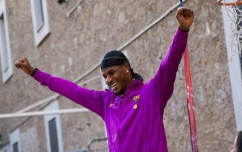 Momen Marcus Rashford ketika berkunjung ke LaMasia