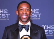 Ousman Dembele ketika meraih penghargaan pemain terbaik sepakbola FIFA kategori pria 2025