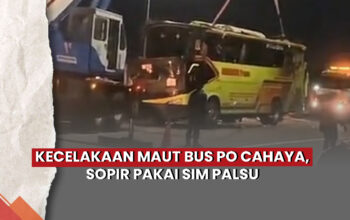 kecelakaan bus PO Cahaya
