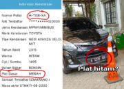mobil plat putih