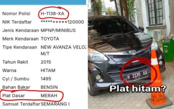 mobil plat putih