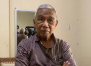 Mantan Wakil Ketua KPK periode 2011-2015, Busyro Muqoddas usai memaparkan materi dalam Sarasehan Hari Antikorupsi Sedunia 'Korupsi dan Darurat Iklim' di Gedung Balai Bahasa Semeru. Kamis, 18 Desember 2025. (Yuni Esa Anugrah/beritajateng.tv)