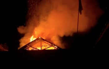 kebakaran pengolahan kayu