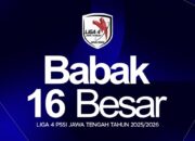 Daftar Lengkap Pertandingan Leg Kedua Babak 16 Besar Liga 4 Jateng, Hari Ini 28 Januari 2026