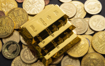 Gambar ilustrasi kumpulan Emas batang