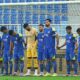 Para pemain Arema FC di lapangan pertandingan