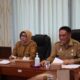 Wakil Bupati Blora Sri Setyorini (kiri) pimpin rakor bersama Sekretaris Daerah (Kanan) Komang Gede Irawadi