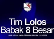 Daftar Lengkap Pertandingan Leg Pertama Babak 8 Besar Jateng,Hari ini 1 Februari 2026