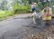 Terdampak Curah Hujan Tinggi, Jalan Penghubung Ungaran Timur–Banyumanik Amblas