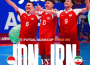 Jadwal Final Piala Asia Timnas Futsal Indonesia VS Iran : Pembuat Sejarah Melawan Juara Bertahan Piala Asia