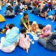 Keseruan orang tua saat bermain bercerita, dan refleksi pengasuhan tanpa layar bersama anak-anak di Aula Dinas Pendidikan Provinsi Jawa Tengah. Minggu, 8 Februari 2026. (Dok. Pribadi)
