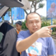 Reno (42), salah seorang pemudik asal Lampung yang sedang melakukan perjalanan menuju Jember, Jawa Timur. (Bowo Pribadi/beritajateng.tv)