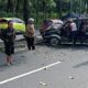 Lima orang mengalami luka-luka dalam kecelakaan lalu lintas tunggal yang terjadi di Jalan Lingkar Selatan Salatiga, Rabu 11 Maret 2026. (Bowo Pribadi/beritajateng.tv)
