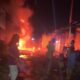 Kebakaran Ratusan Kios dan Ruko Pasar Kanjengan, Seluruh Tim Damkar Semarang Dikerahkan Padamkan Api