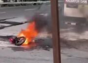Viral Motor Terbakar di SPBU Sriwijaya Semarang, Pertamina Bantah APAR Tak Boleh Dipakai