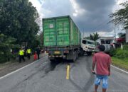 Tabrakan Truk vs Pick Up di Blora, Dua Kendaraan Ringsek