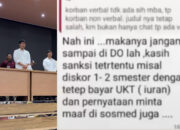 Terkuak Dugaan Chat Ortu Pelaku Pelecehan Seksual FH UI Viral: Minta Tak Di-DO, Cukup Diskors