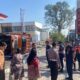 Tak Kuat Nanjak Silayur, Truk Box Ekspedisi Keluar Jalur dan Tabrak SPBU Hingga Terguling