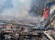 Rumah Panggung di Bancak Kabupaten Semarang Ludes Terbakar, Kerugian Capai Rp300 Juta