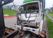 Rem Blong, Tiga Truk dan Satu Honda Brio Terlibat Tabrakan Beruntun di Simpang Exit Tol Bawen