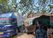 Truk Tronton Gagal Menanjak di Karanggede Salatiga, 2 Orang Luka