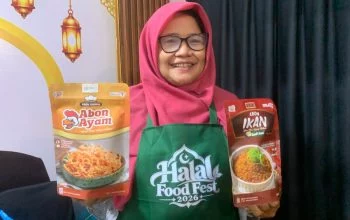 Abon olahan Pawon Mbok Kumpul di pameran UMKM di Matahari Plaza Simpang Lima Semarang