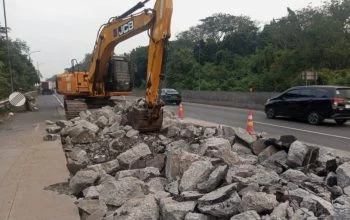 Perbaikan Jalan Tol Semarang ABC