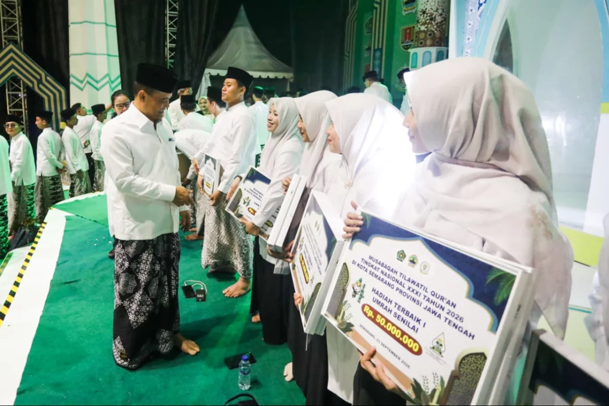 Gubernur Jawa Tengah Ahmad Luthfi beri apresiasi kafilah MTQ Nasional 2026